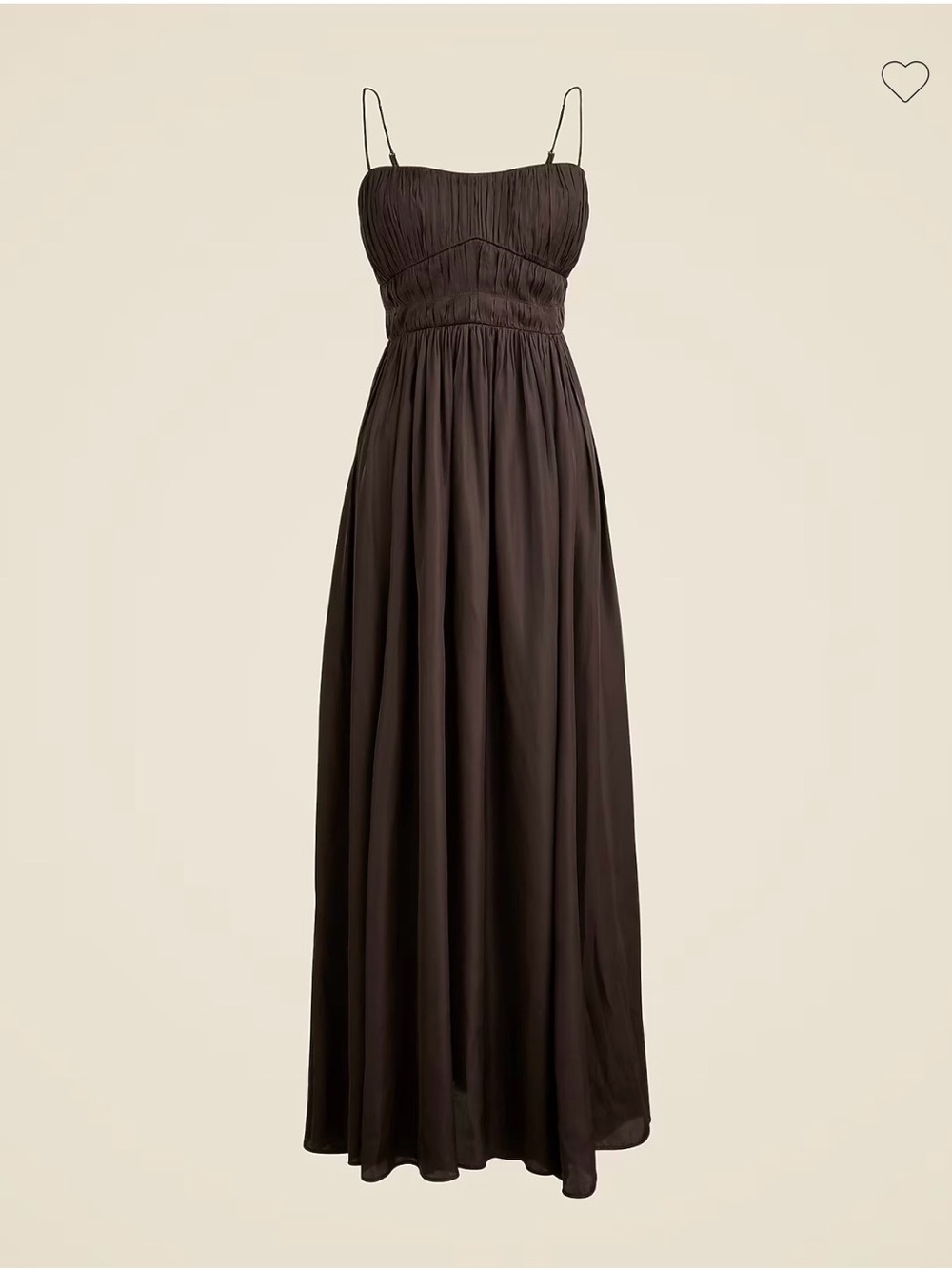 J.Crew Collection Ruched Maxi Dress in Luster Georgette